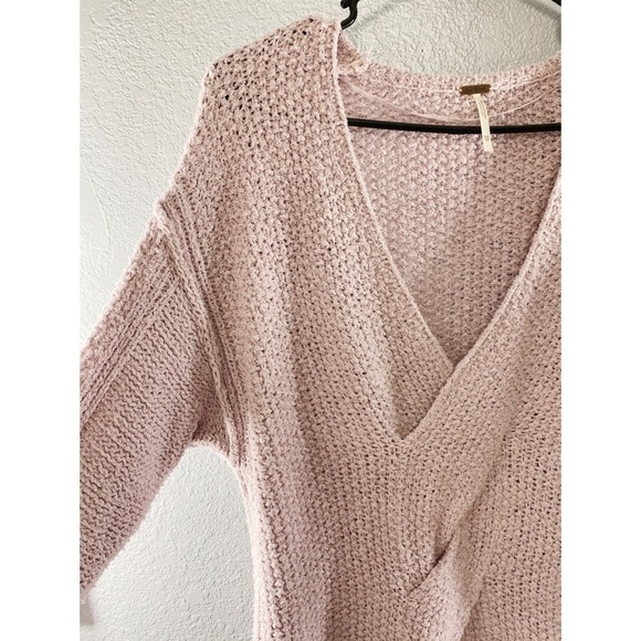 Free People Purple Coco V Neck Knit Sweater - Picture 10 of 16